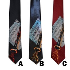 Mens Neckties Instrument "Clarinet"