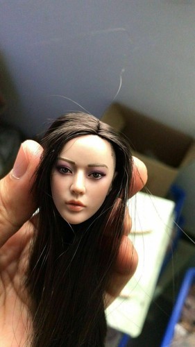 1/6 Career Killer Kiyoha Head Sculpt Carved PVC Model F 12" Female Figure Body - Picture 4 of 6