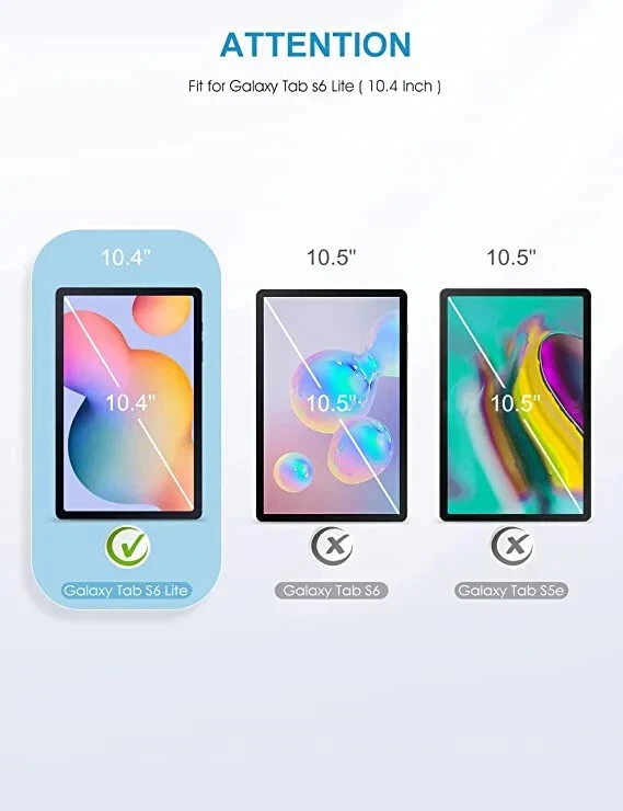 3Pack Tempered Glass Screen Protector For Samsung Galaxy Tab S6 Lite 10.4" P610 - Image 2 of 4