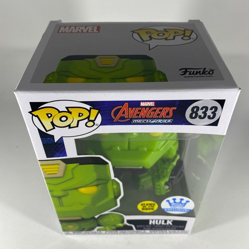 Funko Pop Hulk #833 Marvel Avengers Mech Strike Glows In The Dark Shop Exclusive - Picture 7 of 8