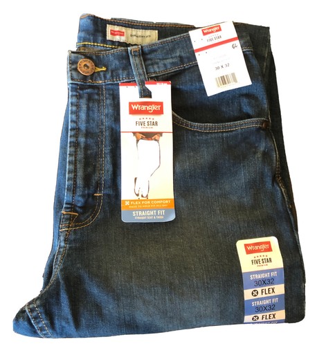 NEW Wrangler Men's Straight Fit Flex 