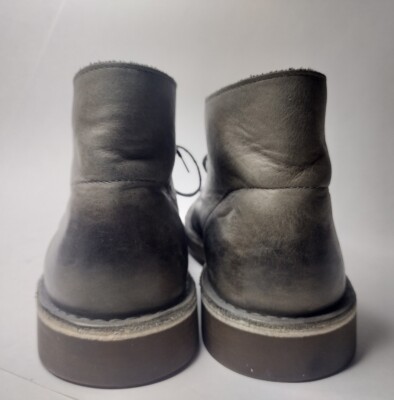 Clarks 15522 Bushacre 2 Mens Chukka Boots Size 10 Gray Distressed Leather Clarks 15522 Bushacre 2 Mens Chukka Boots Size 10 Gray  main image 4