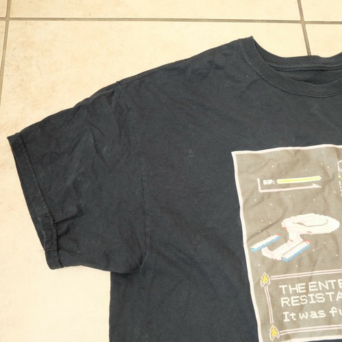 Star Trek – The Enterprise Used Resistance T-Shirt – Mens T Shirt – Size Large - Bild 4 von 10
