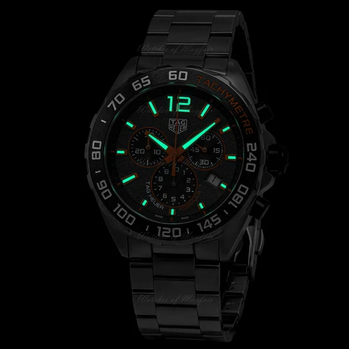 TAG Heuer Formula 1 43mm Orange Dial Men's Chronograph Watch CAZ101AH.BA0842 - Picture 8 of 13