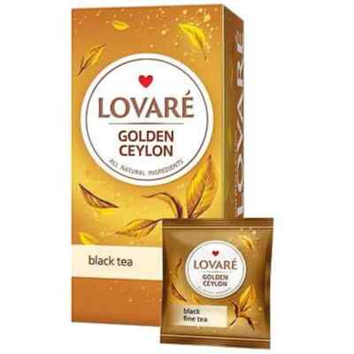 24x2g LOVARE Golden Ceylon Schwarze Tee Teebeutel