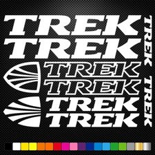 TREK - 10 Vinyl Decals Stickers Sheet Bike Frame Cycle Cycling Bicycle