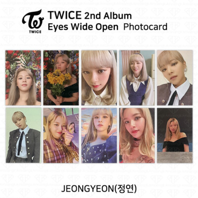TWICE 2nd Album Eyes Wide Open Official Photocard Photo Card