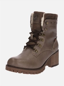 mustang stiefelette taupe