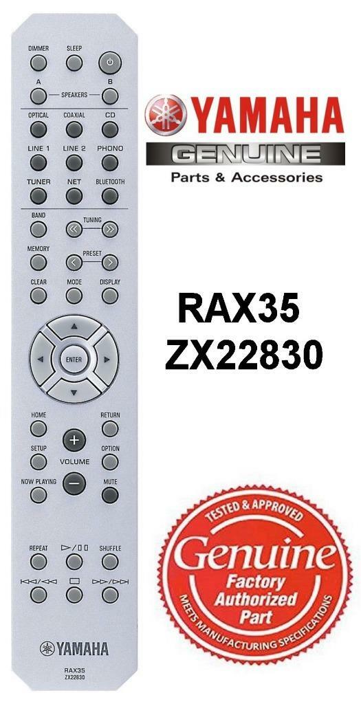 New Genuine Yamaha RAX35 ZX22830 Receiver Remote Control