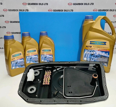 DISCOVERY 3/4 ZF 6HP26/28 AUTO GEARBOX METAL SUMP PAN FILTER GASKET & 7L OIL KIT