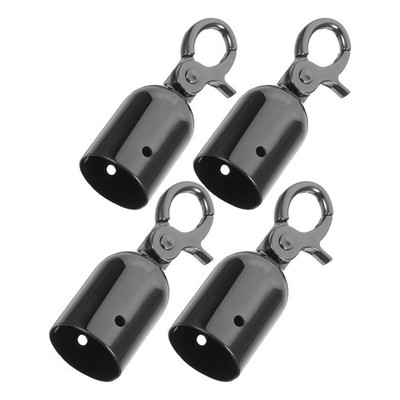 4 Pcs Seilgeländer-endkappe Seilhaken Aus Zinklegierung Kleine Seilendhaken