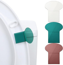 3 Pcs 3 Colors Toilet Cover Lifter, Self Adhesive Toilet Lid Lift Tabs Avoid Tou