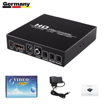 SCART/HDMI zu HDMI/Digital Audio HD Video Konverter Adapter mit Netzteil DHL