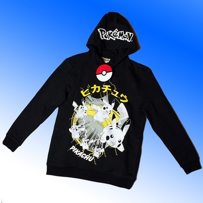Original Pokemon Hoody Hoodies Sweat Top Pikachu UVP 14£ 7 - 13 Jahre