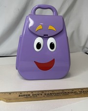 Dora Talking Backpack Mattel 2002 2004 Purple Storage Toy Nickelodeon Nonworking