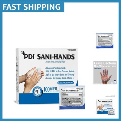 Eco-Friendly Bamboo Hand Sanitizer Wipes - 100 Pack, Moisturizing & Unscented