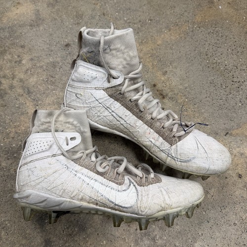 Nike Huarache 7 Lacrosse Cleats Mens Size 7 White Atletic Shoes CJ0224-112
