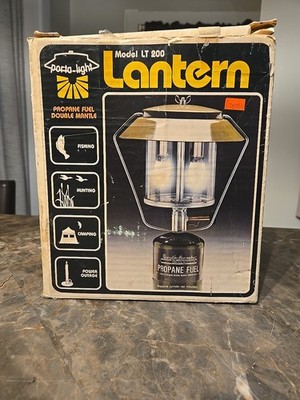 80's Porta Light W/Box Berz O Matic Double Mantle Propane Lantern Rochester NY