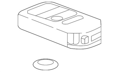 Genuine Honda Fob Assembly Entry Key 72147-T43-A11