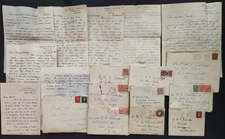 1905-30 vintage HAROLD DOROTHY PARTRIDGE LETTERS england new jersey ARCHIVE lot