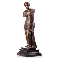 Bronzefigur Halbnackte Aphrodite Venus Von Milo