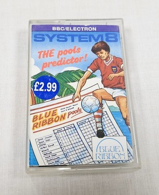 System 8 von Blue Ribbon Software für BBC/Electron auf Kassette. Ungetestet.