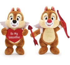 NEW Disney Chip and Dale Valentine's Day Plush Set 9" w/ Tags