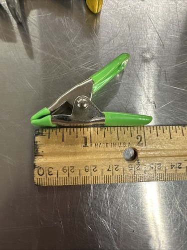Lot Of 48 - 1" Spring Clamp, Green, Yellow, Black, Gray - Picture 13 of 13