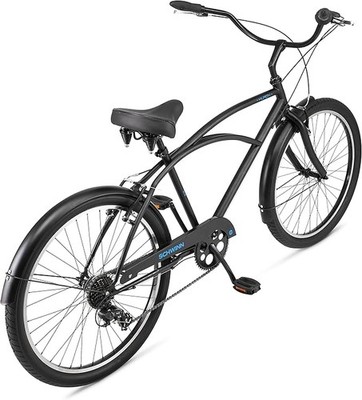 Schwinn Huron Beach Cruiser Bike Single Speed 7-Speed 26
