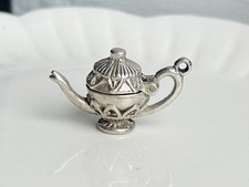 Vintage Sterling Silver Opening Teapot Tea Charm Pendant 925