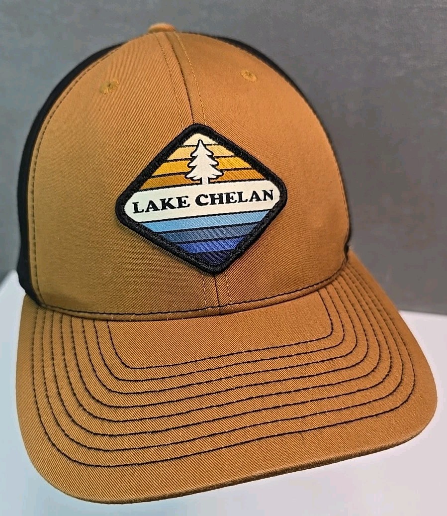 Lake Chelan Hat Evergreen patch snapback top thre… - image 7