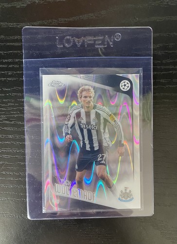 Topps Chrome UCC 2025-26 Nick Woltemade Ray Wave Newcastle United #68