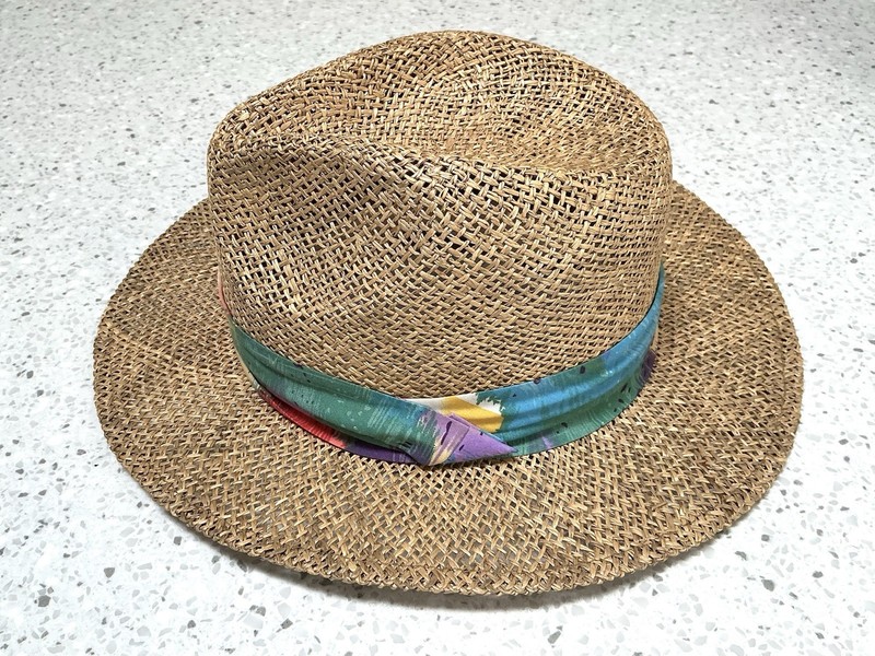 Golf & Tennis Headgear Straw Hat With Colorful Hat Band