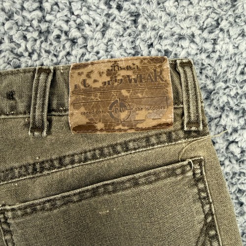 Wrangler Brush Hose Herren 34x30 braun Briar Guard Canvas Denim Jagd Feld - Bild 13 von 18