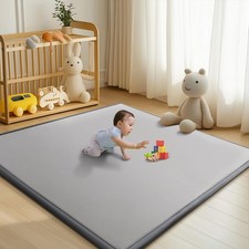 Baby Play Mat for Floor 1.4" Thick Memory Foam Rug, 70"x59" Playpen Tummy Ti...