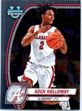 2024-25 Bowman University Chrome #57 Aden Holloway Sky Blue Refractor