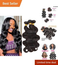 Elegant Body Wave Hair Extensions   3 Bundles of 100 Brazilian Hair, 14-18 Inch
