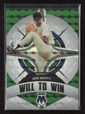 2022 Panini Mosaic #WW-9 Jack Morris Will to Win Green Mosaic Twins (J)