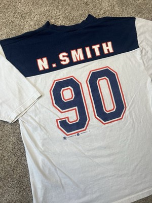 VINTAGE 90s Denver Broncos T-Shirt Jersey XL NFL Football Neil Smith 90 Sport