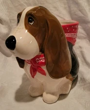 The Pioneer Woman Utensil Holder  - Charlie the Dog w/ Red Bandana 10”