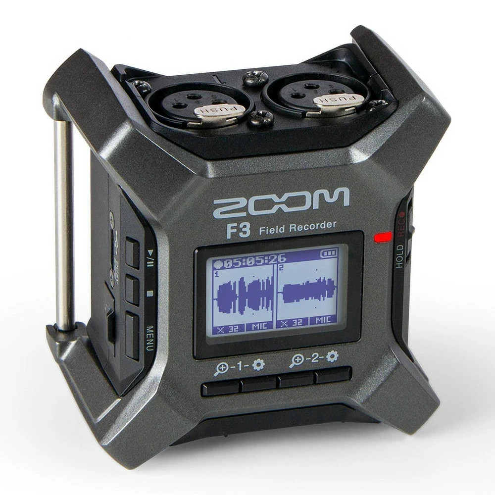 Zoom F3 Field Recorder 2 Channel Input 32bit Float Recording Black