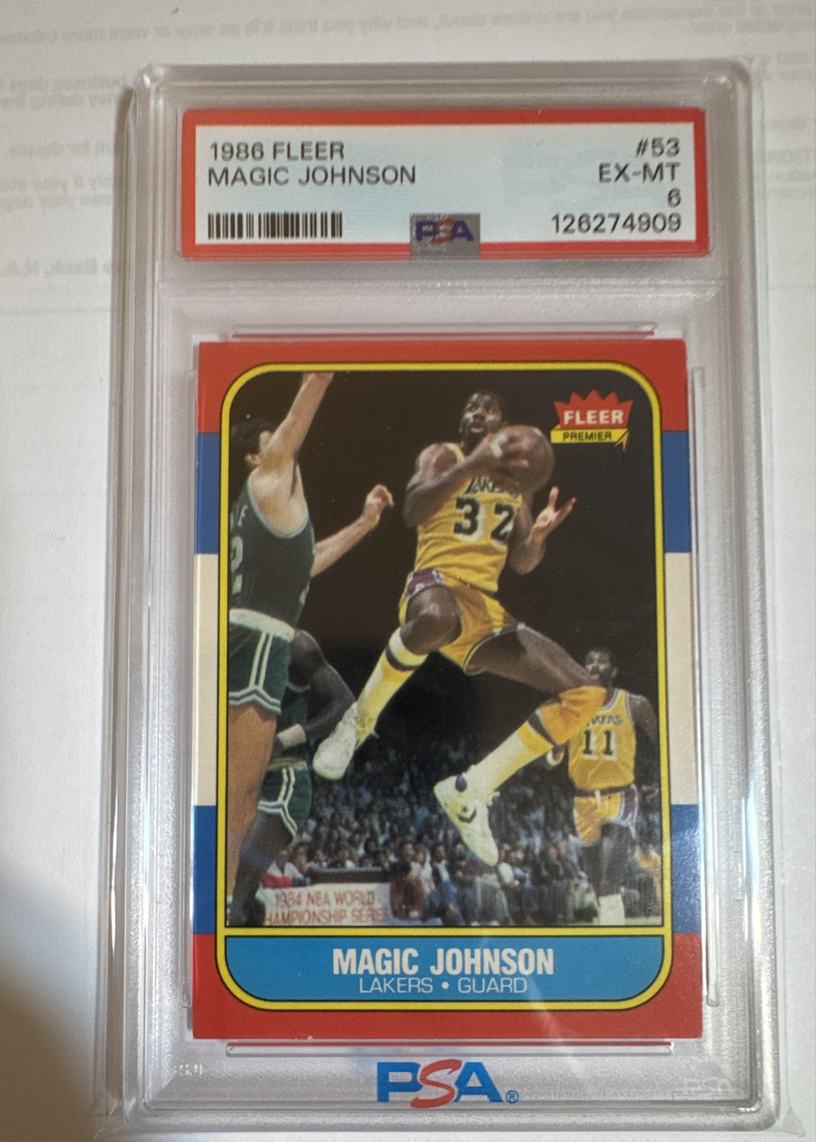 1986-87 Fleer - Magic Johnson #53