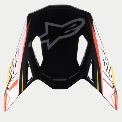 Alpinestars S-M10 CARBON META2 Helmet Replacement Visor Black Yellow Orange