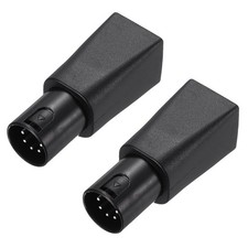 XLR Male to RJ45 Female Adapter - 5 Pin / Black / 2 Pcs Network Connector