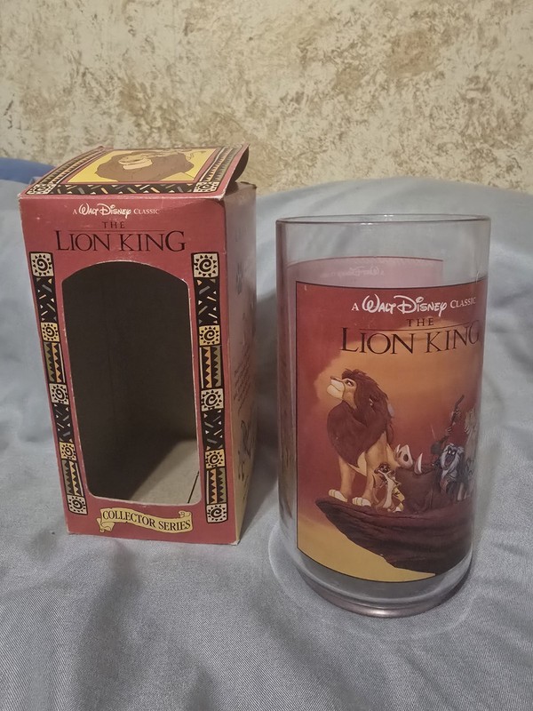 The Lion King - Walt Disney-Burger King Classic  Collector Series Glass - 1994.