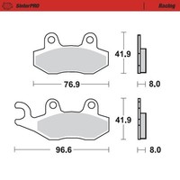 Motomaster BremsbeläGe Pro Racing Sinter Links Vorne FüR Yamaha YZ 125 1985-1997