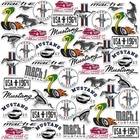 FORD MUSTANG VARIETY DIE CUT VINYL 50 CT STICKER PACK