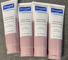 4pcs. DERMASIL EXFOLIATING FACIAL SCRUB W/ VIT. C  NIACINAMIDE 5oz. Each