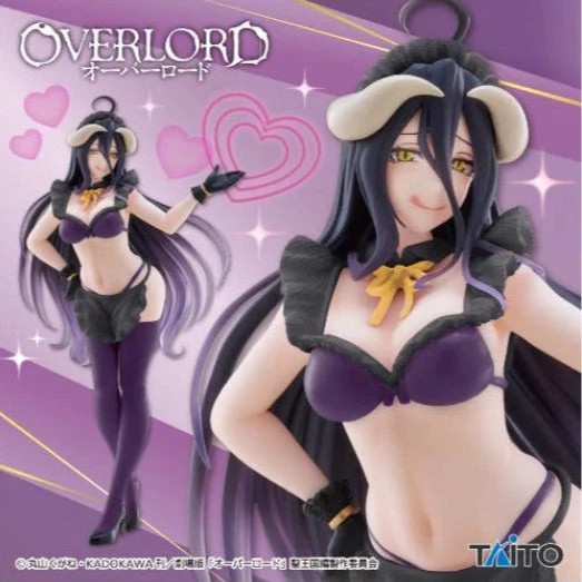 Figurine Overlord Albedo Coreful Maid Purple Ver Taito, statuette manga de collection en PVC