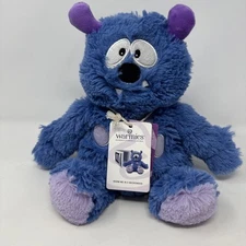 Warmies Microwavable & Weighted BLUE MONSTER Lavender Scented Stuffed Animal NWT